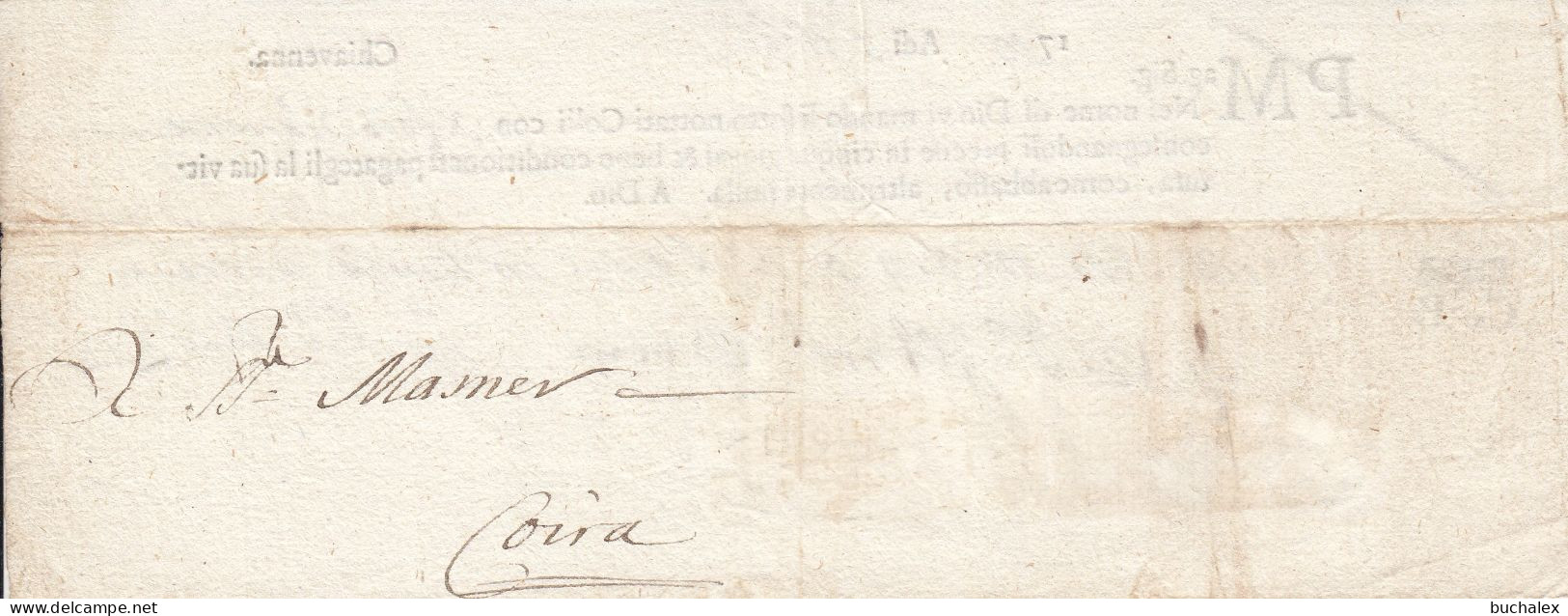 Österreich 1750 Fuhrmannsbrief Des Spediteurs Pestalozzi Aus Chiavenna - ...-1850 Préphilatélie