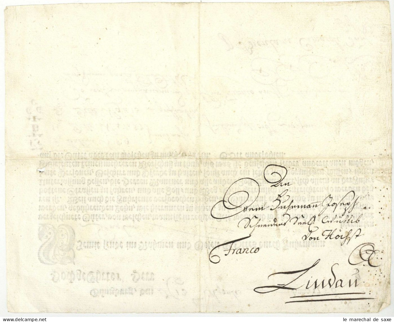 Günzburg 1756 Früher Fuhrmannsbrief Nach Lindau Bodensee - Documents Historiques