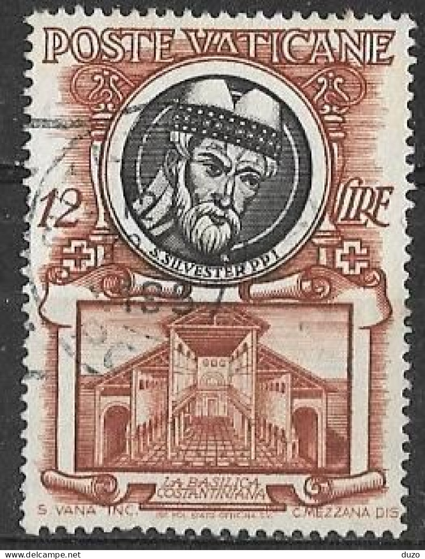 Vatican 1953 - Pape Saint Sylvestre I  - Y&T N° 179 (o). - Used Stamps