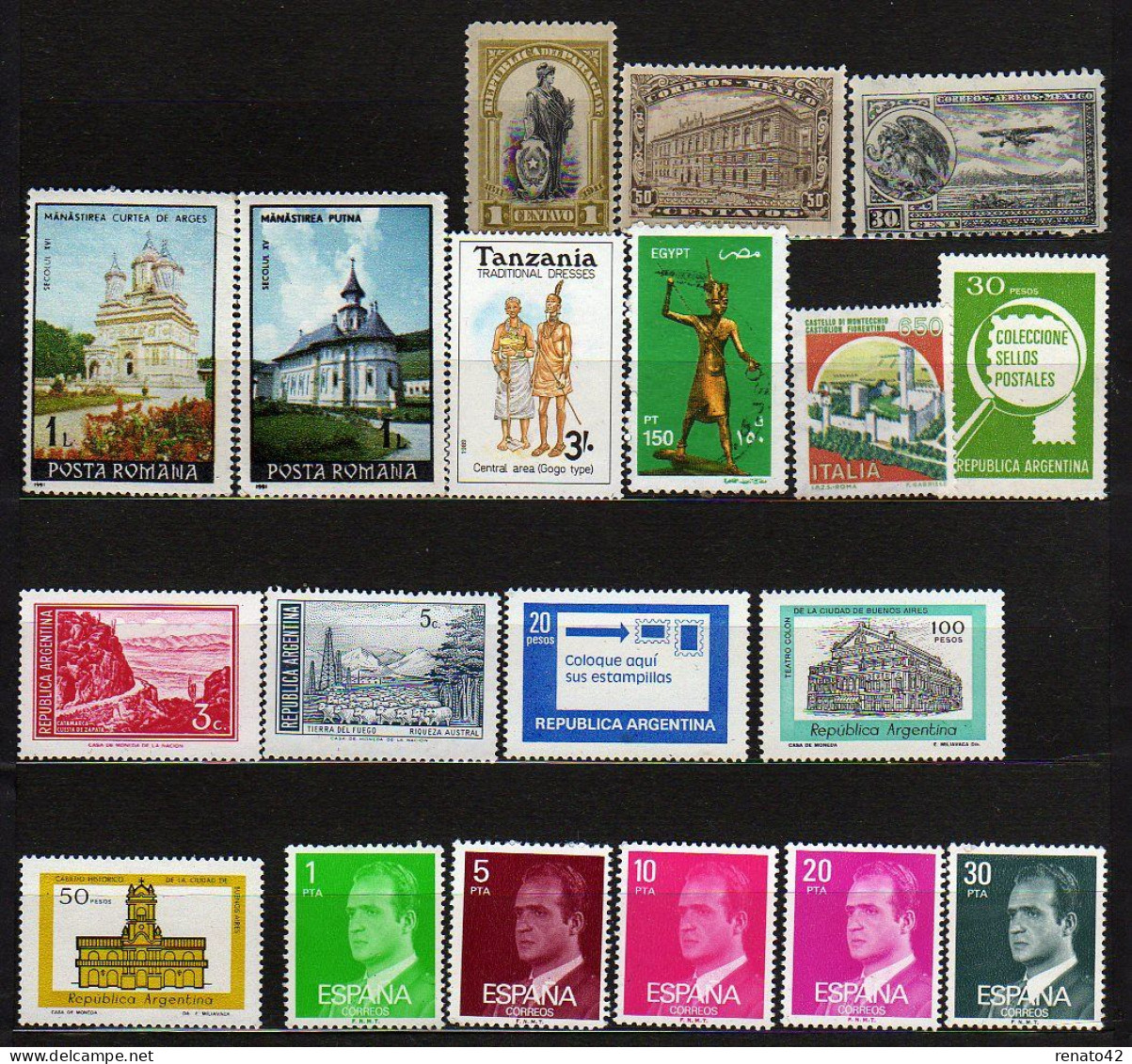 TIMBRES NEUFS Sans CHARNIERE DIVERS PAYS - Collections (sans Albums)