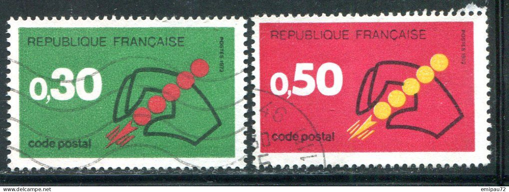 FRANCE- Y&T N°1719 Et 1720- Oblitérés - Codice Postale