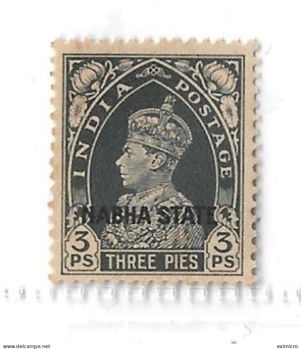 INDIA - NABHA 1938 3p SG 77 UNMOUNTED MINT Cat £13 - Nabha