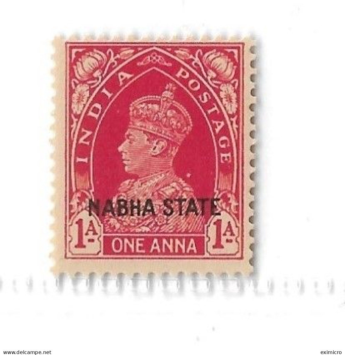 INDIA - NABHA 1938 1a SG 80 UNMOUNTED MINT Cat £6 - Nabha