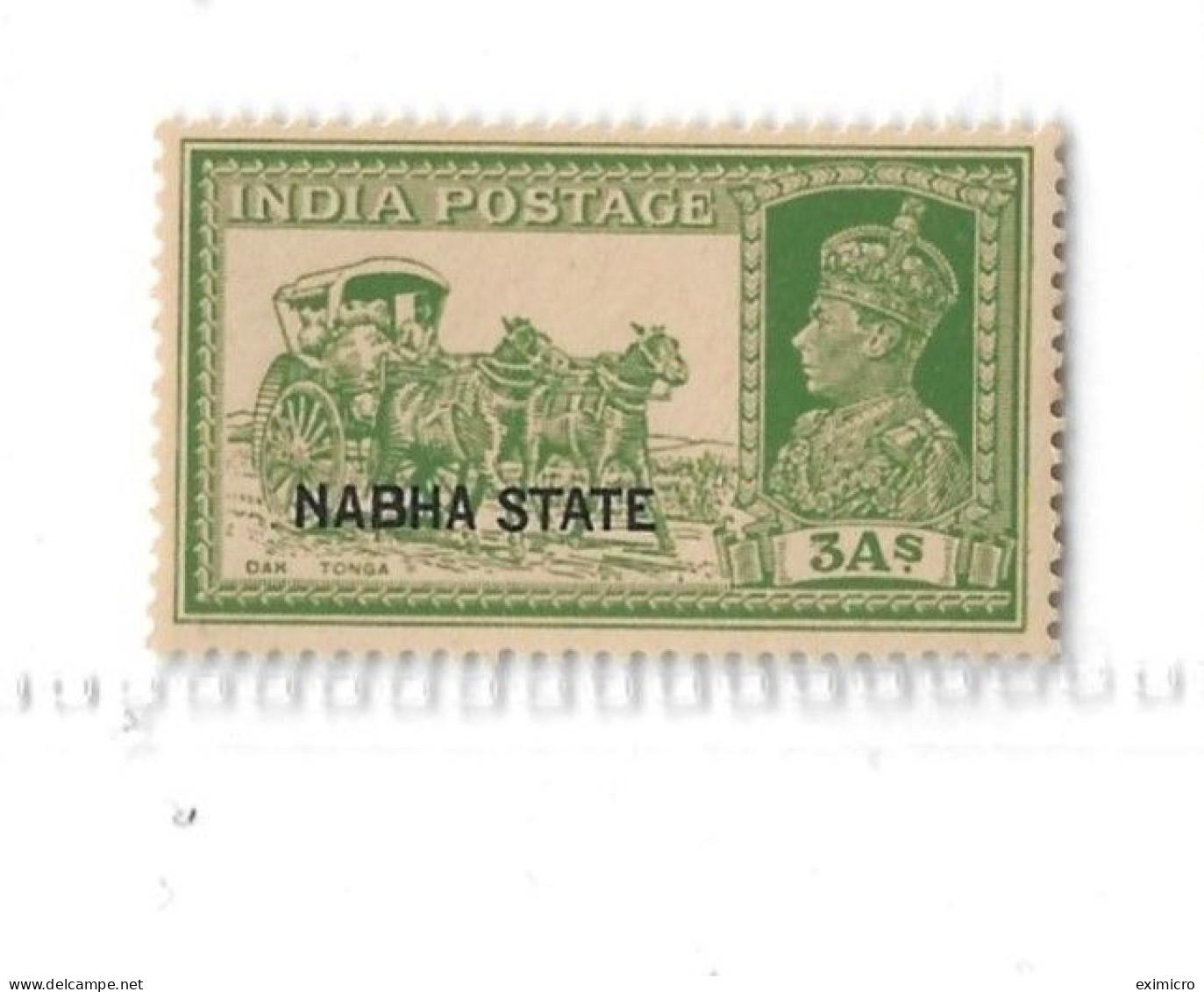 INDIA - NABHA 1938 3a SG 83 UNMOUNTED MINT Cat £3 - Nabha