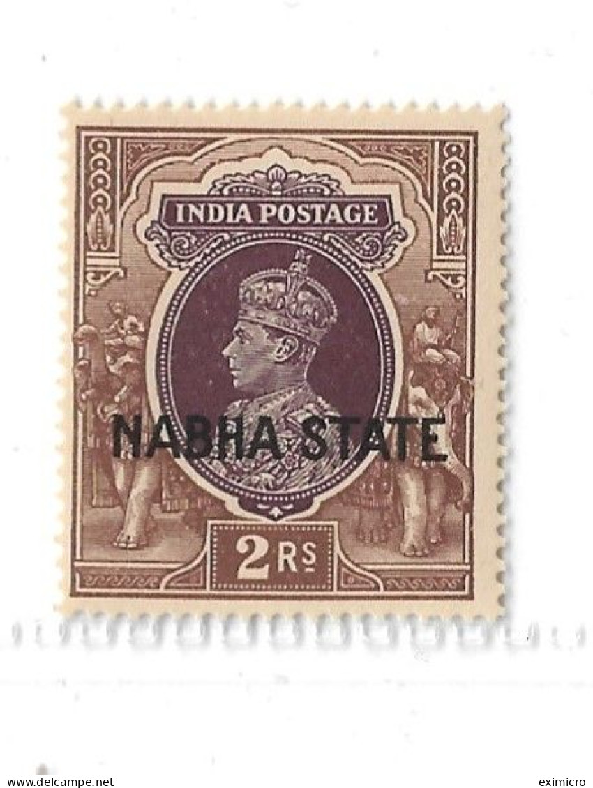 INDIA - NABHA 1938 2R SG 90 UNMOUNTED MINT Cat £40 - Nabha