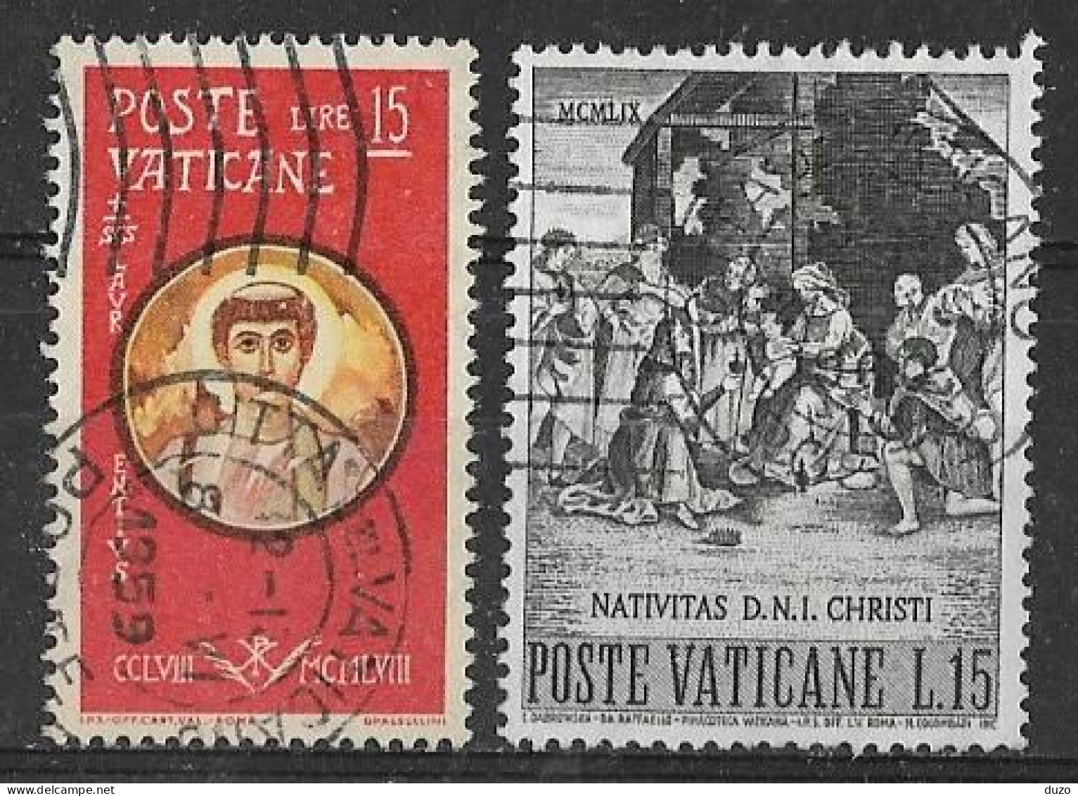 Vatican 1959  - Y&T  N°274/284 (o). - Oblitérés