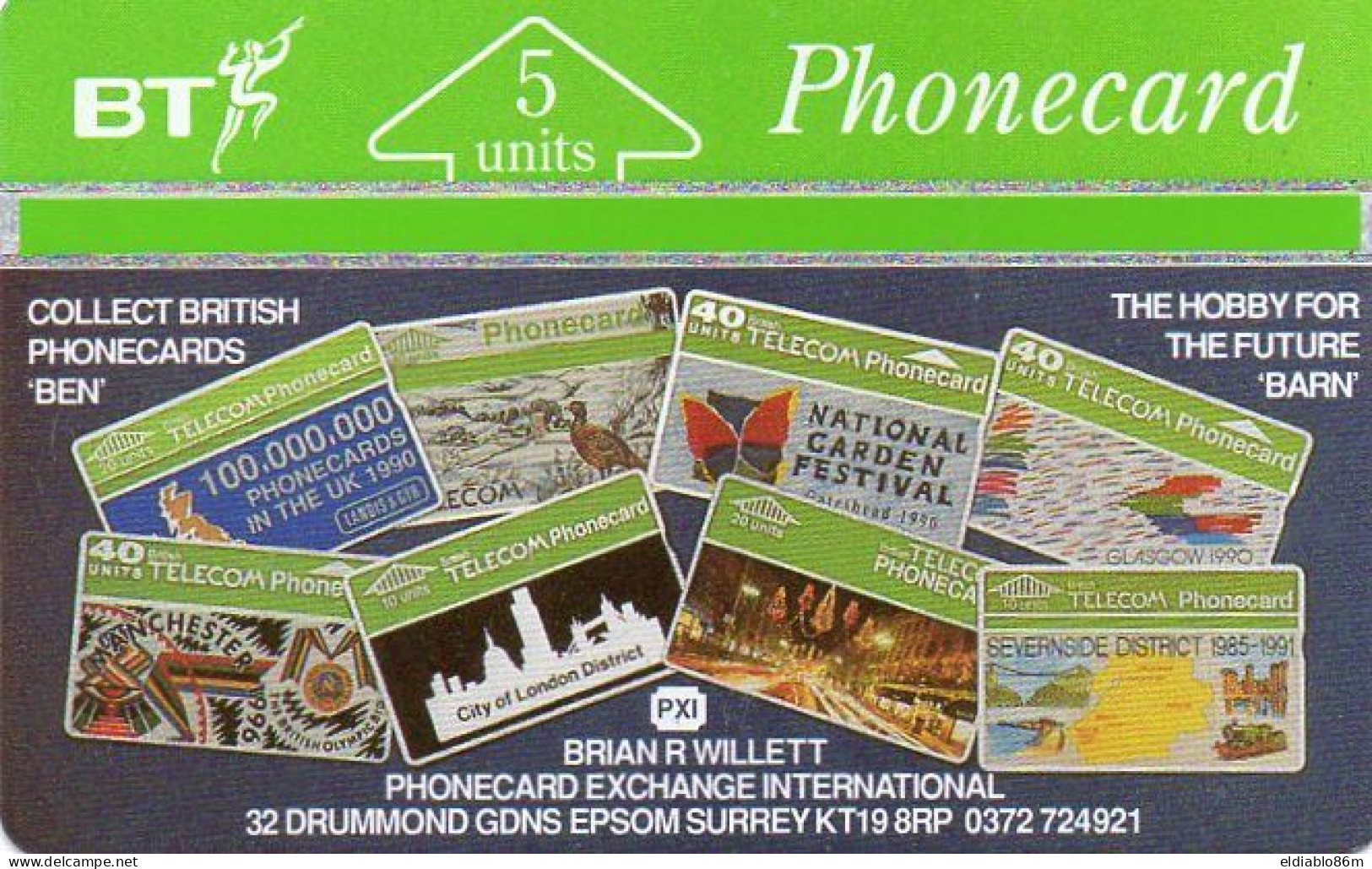 UNITED KINGDOM - L&G - COLLECT BRITISH PHONECARDS - 107A - BT Souvenir