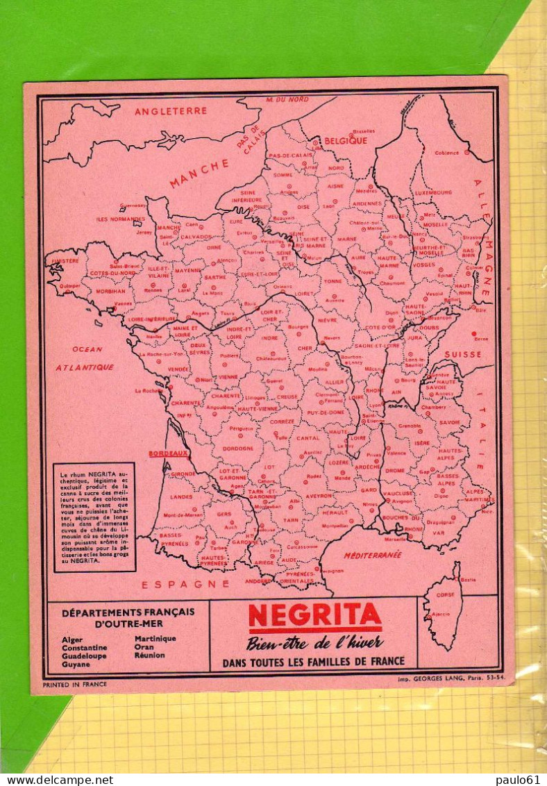 PROTEGE CAHIER  : Rhum NEGRITA Le Docteur Signé MP Marc - Protège-cahiers