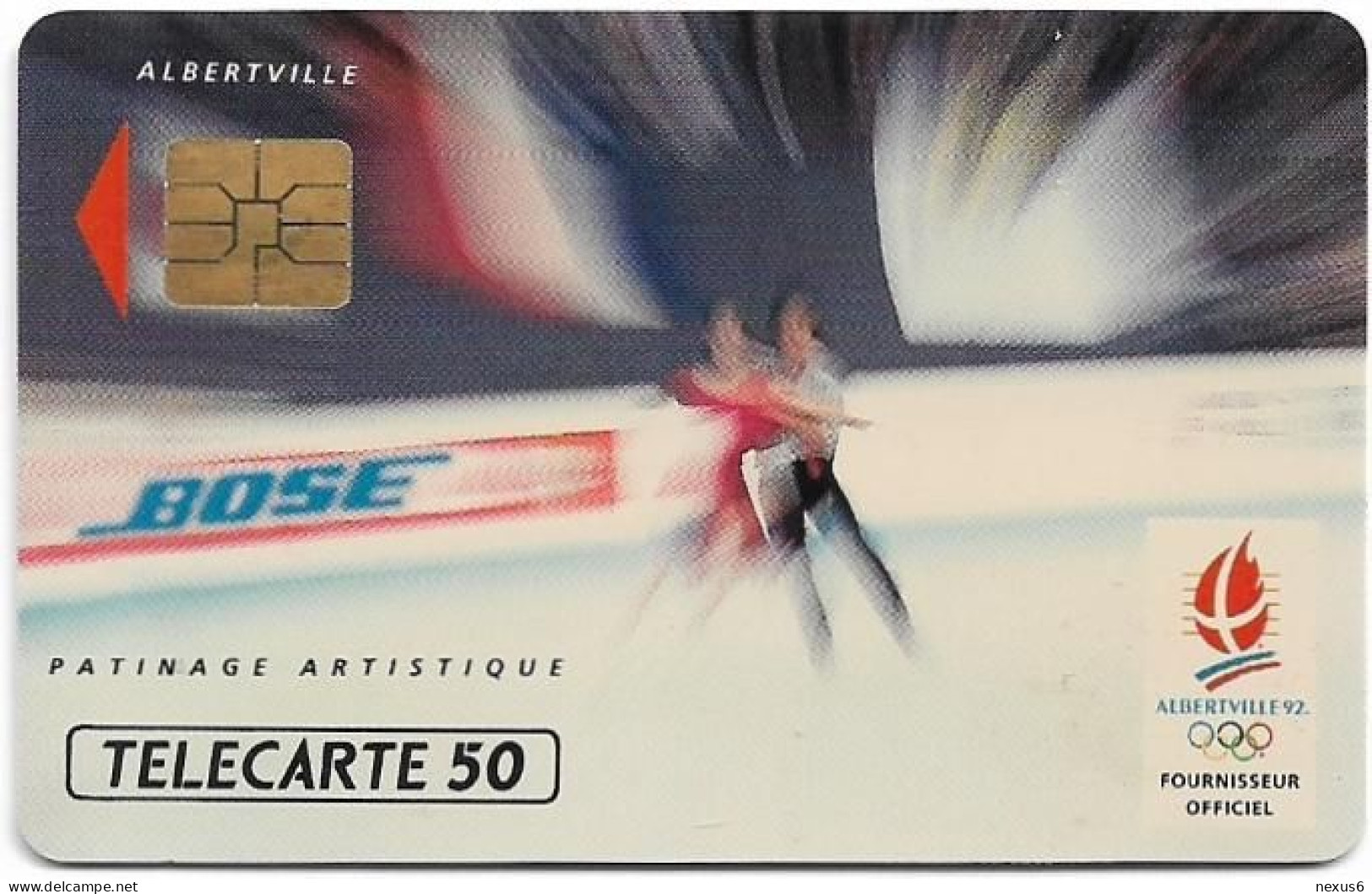 France - 0216 - Bose - Patinage Artistique, Solaic, 12.1991, 50Units, 111.000ex, Used - 1991