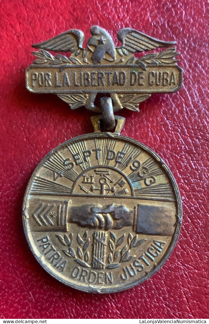 Cuba Medalla Regimen Batista 1933 - Autres & Non Classés