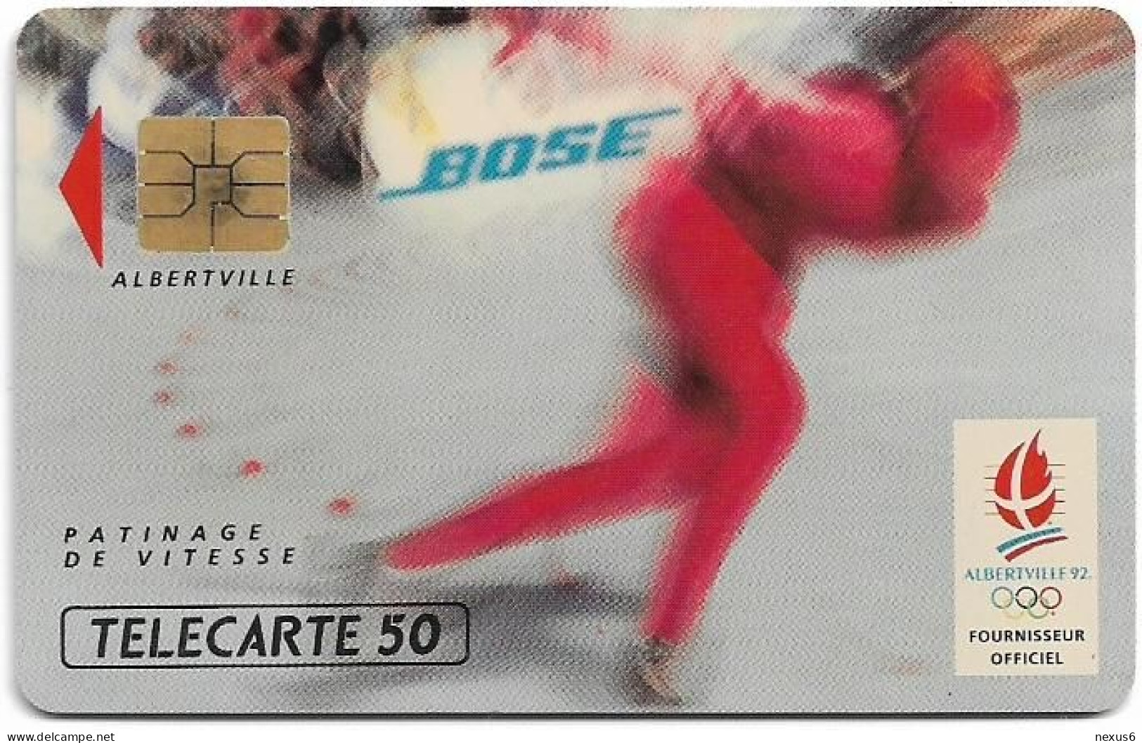 France - 0217 - Bose - Patinage De Vitesse, Solaic, 12.1991, 50Units, 111.000ex, Used - 1991