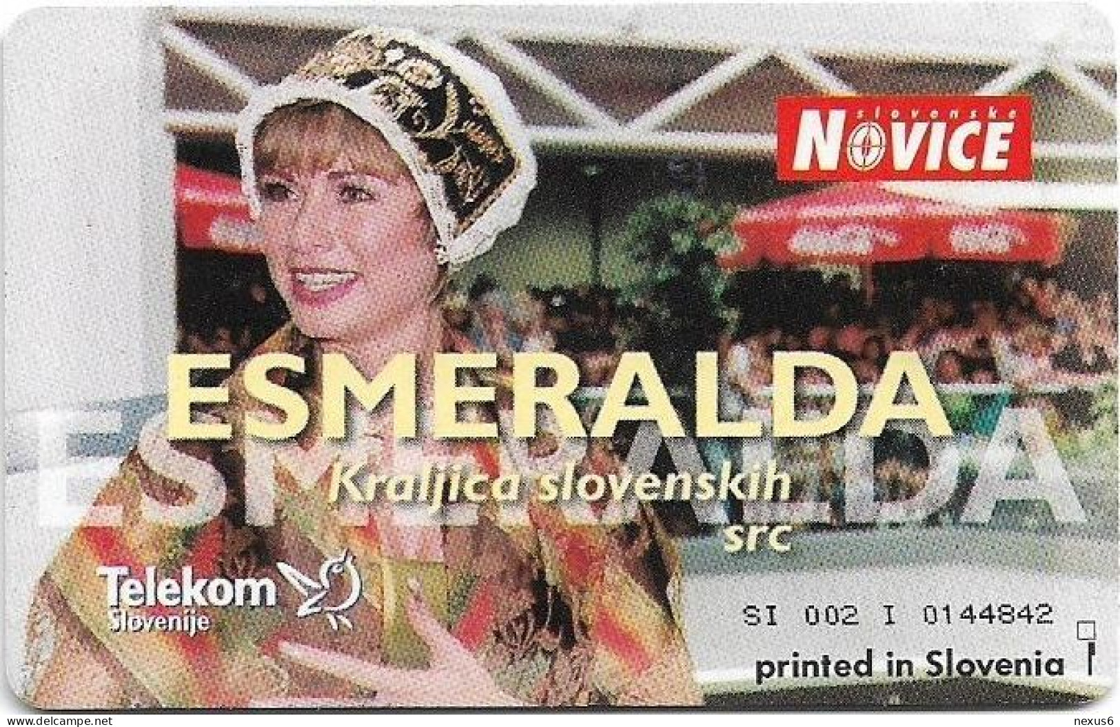 Slovenia - Telekom Slovenije - Leticia Calderon, Esmeralda, Gem2 Black, 07.1998, 25U, 15.379ex, Used - Slovenia