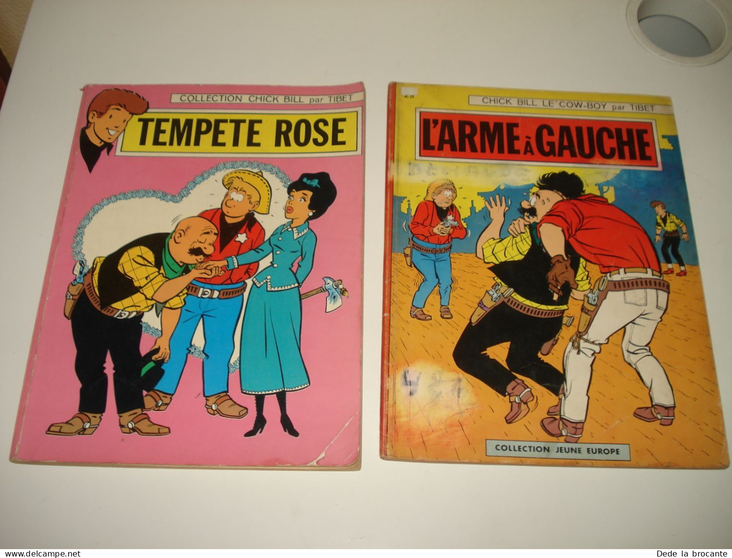 C48 / Lot De 2 " Chick Bill " - L'arme à Gauche EO 1965 + Tempête Rose  EO 1968 - Chick Bill