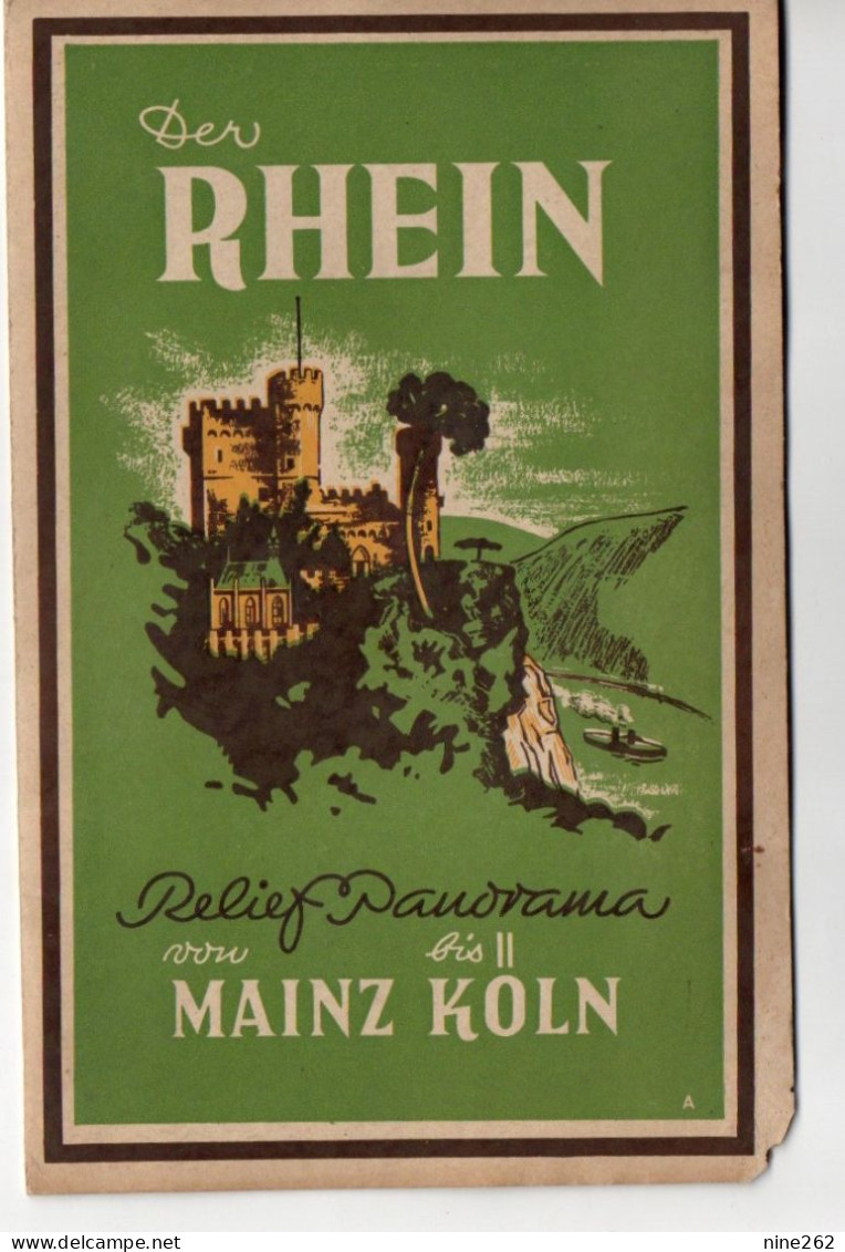 RHIN...DER RHEIN.......DEPLIANT TOURISTIQUE ...12 PAGES. COULEURS........TRES BON ETAT.... - Sport En Toerisme