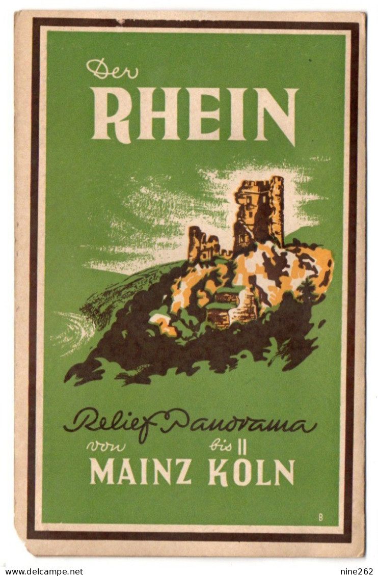 RHIN...DER RHEIN.......DEPLIANT TOURISTIQUE ...12 PAGES. COULEURS........TRES BON ETAT.... - Sport En Toerisme