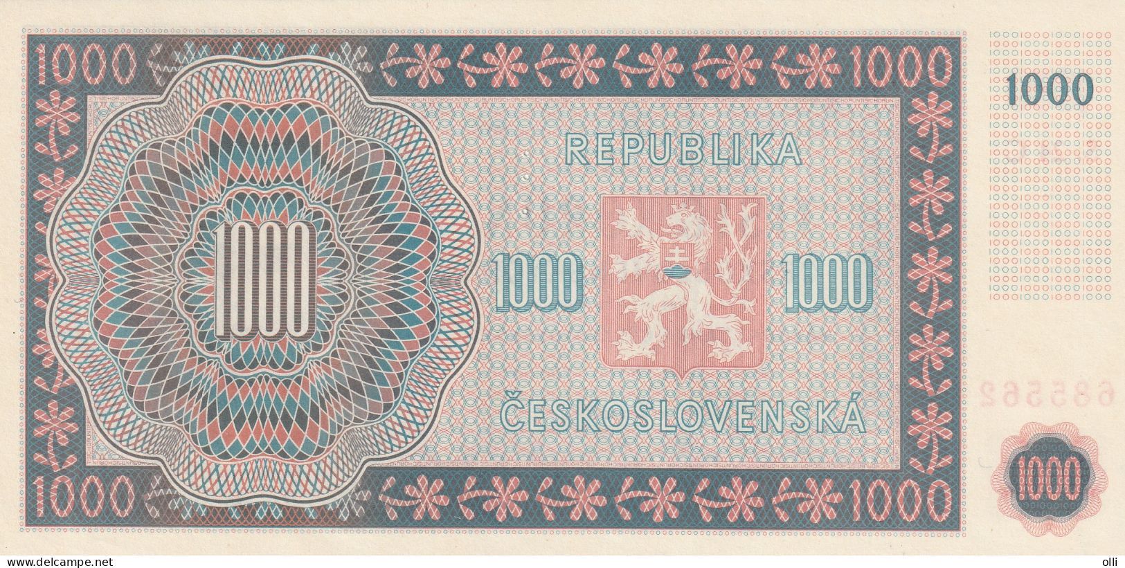 Czechoslovakia 100 Korun, P-74  1945  UNC Specimen - Tchécoslovaquie