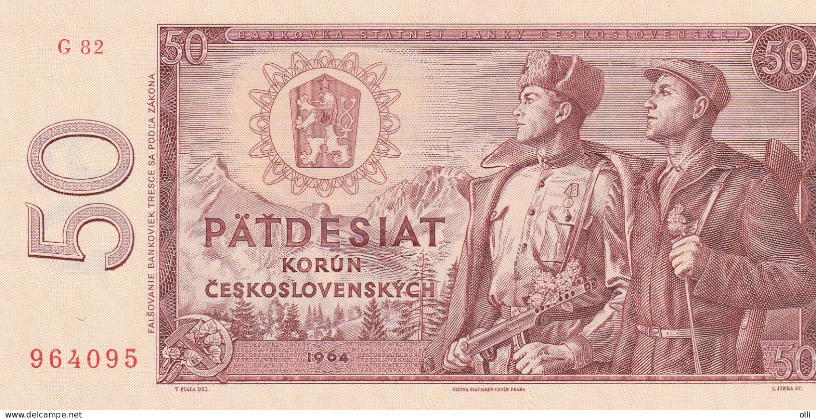 Czechoslovakia 50 Korun, 1964  P-90b  UNC - Tchécoslovaquie