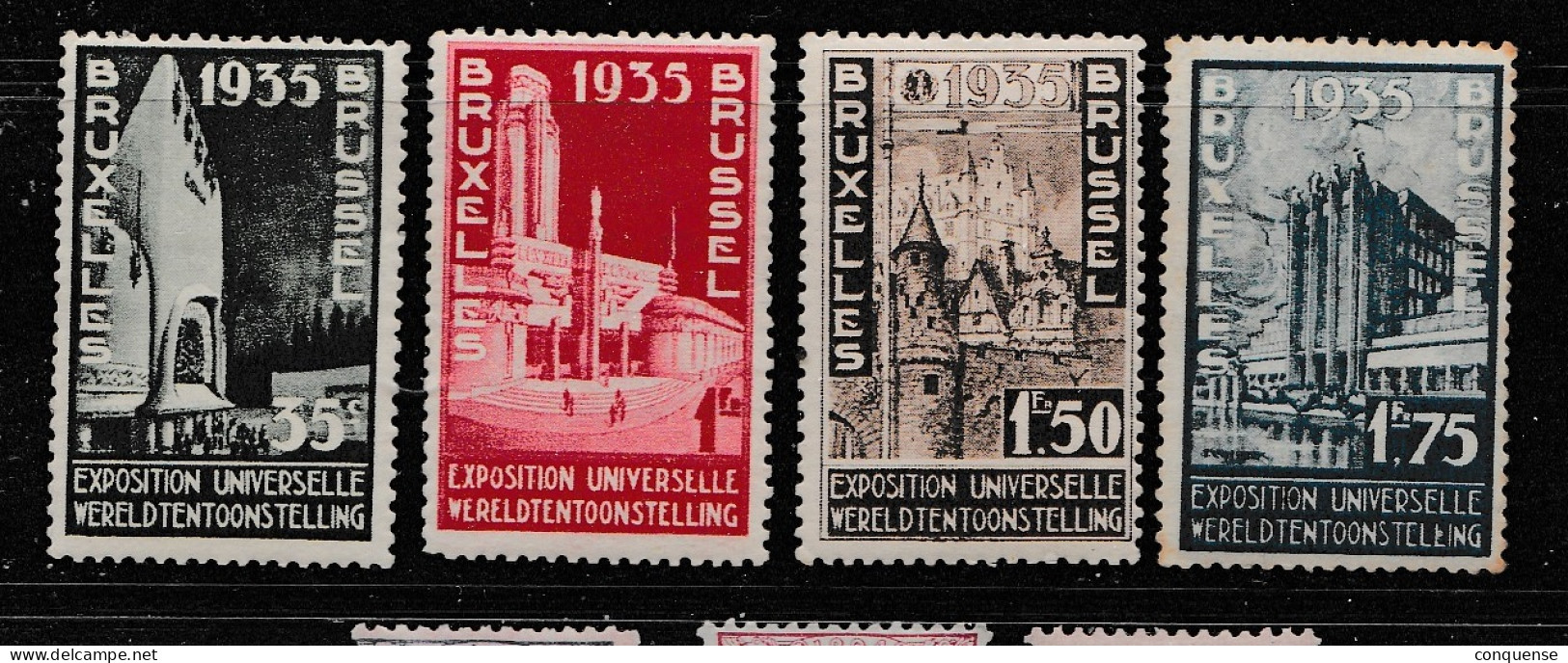 BELGICA  1934  *  MN  YVERT   386\89   ESCANEADOS  PORDETRAS - 1931-1934 Kepi