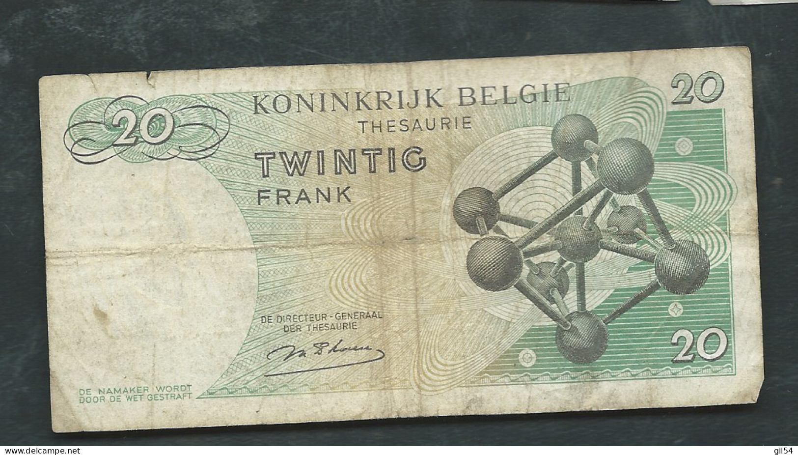 Billet , BELGIQUE 20 Francs 15/06/1964 N° 3 B 4261244  - Laura 13003 - 20 Francos