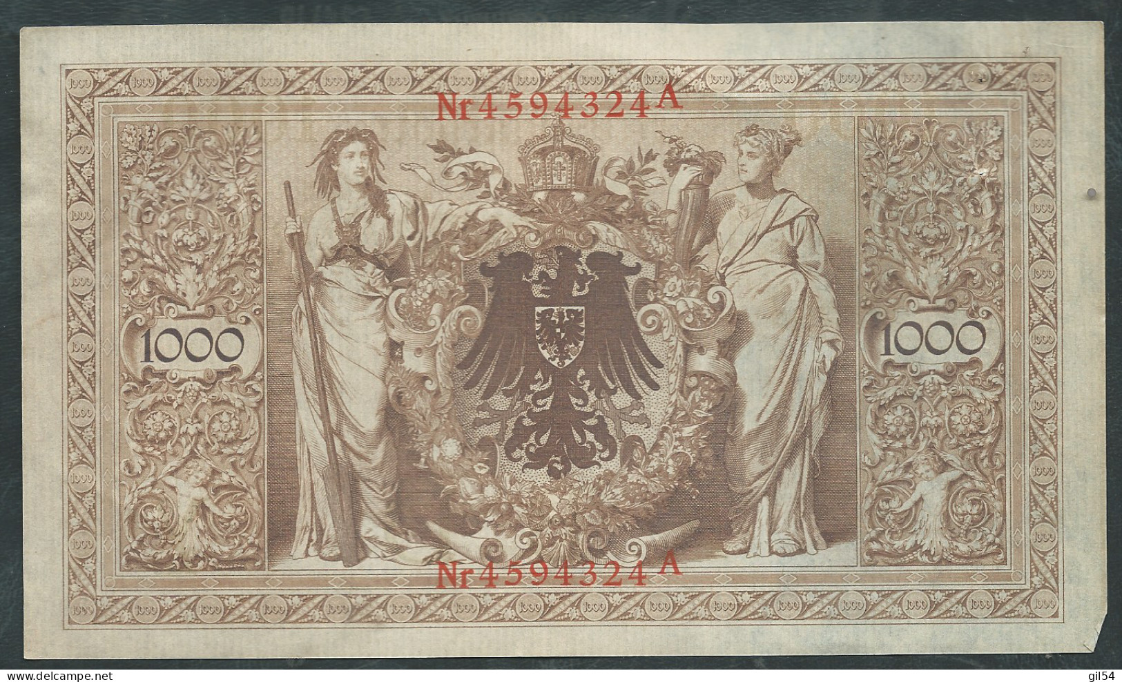 Allemagne - Billet De 1000 Mark - 21 Avril 1910 - Rouge Nr 4594324A - Laura 13010 - 1000 Mark