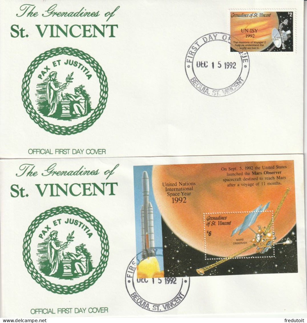 Grenadines Of Saint Vincent - FDC - "ISY'92" Année Internationale De L'espace - - América Del Sur