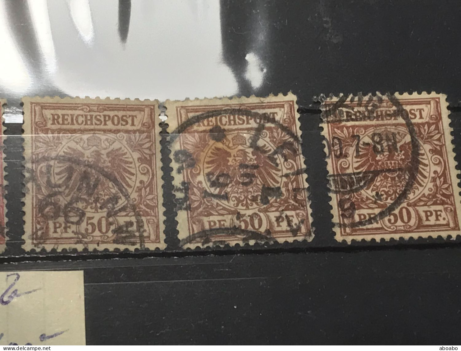 Deutschland briefmarken  -10+50PF - 1889/1900  - MI#50a/47/  **9/10