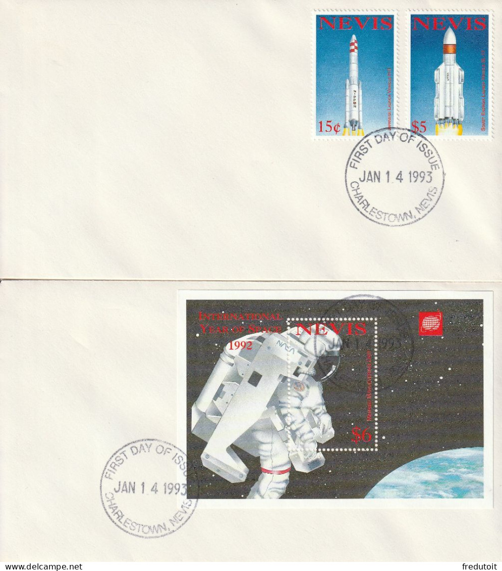 NEVIS - FDC - "ISY'92" Année Internationale De L'espace - - Zuid-Amerika