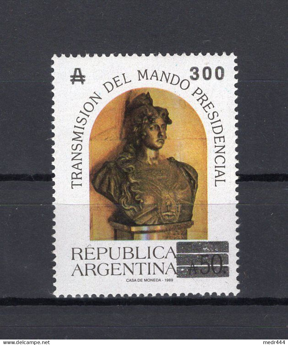 Argentina/Argentine 1989 - Transfer Of Presidency - Only Issued With Surcharge - MNH** - Excellent Quality - Ongebruikt