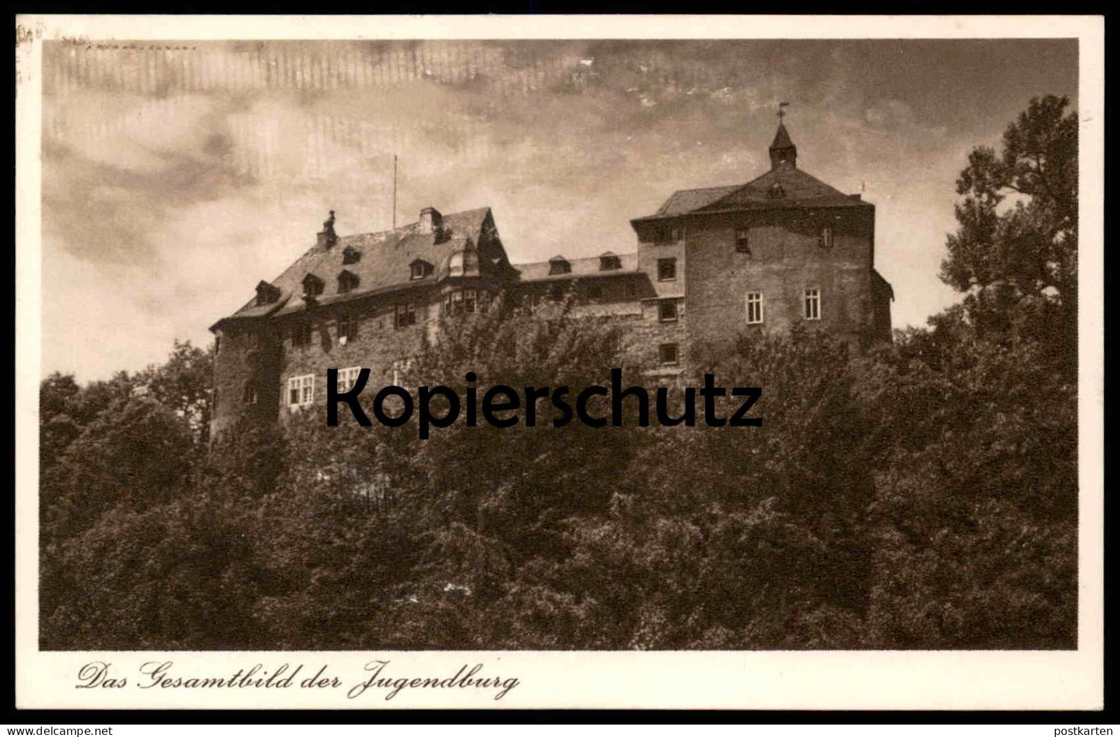 ALTE POSTKARTE JUGENDBURG FREUSBURG DAS GESAMTBILD Kirchen Sieg Landkreis Altenkirchen Castle Chateau AK Ansichtskarte - Kirchen