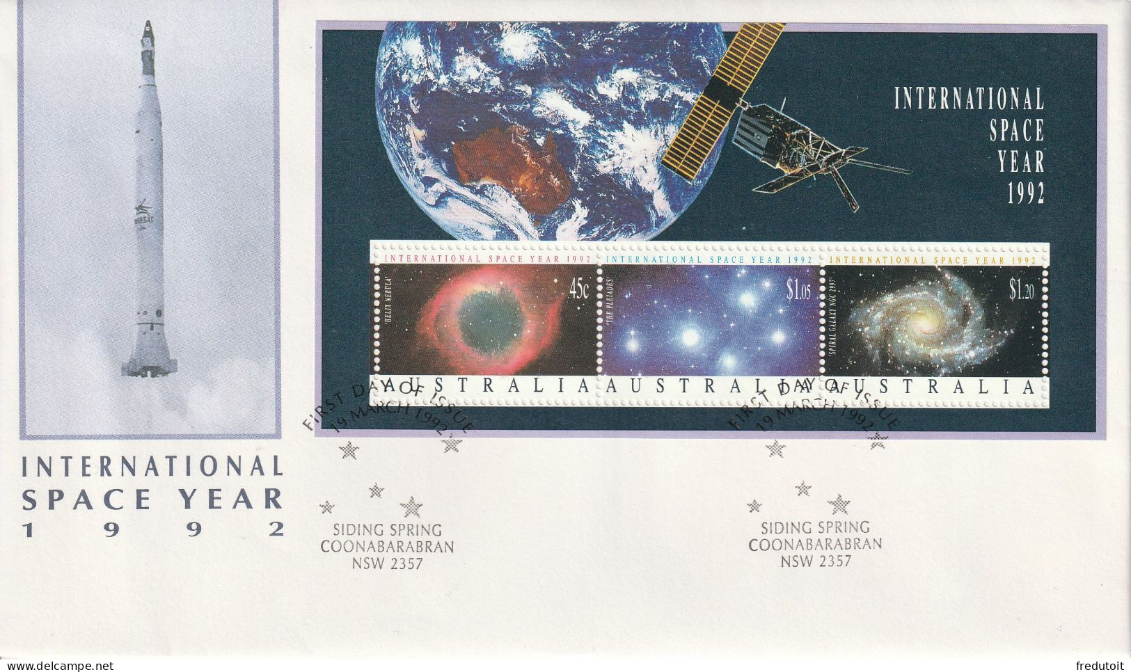 AUSTRALIE - FDC - "ISY'92" Année Internationale De L'espace - - Oceanië