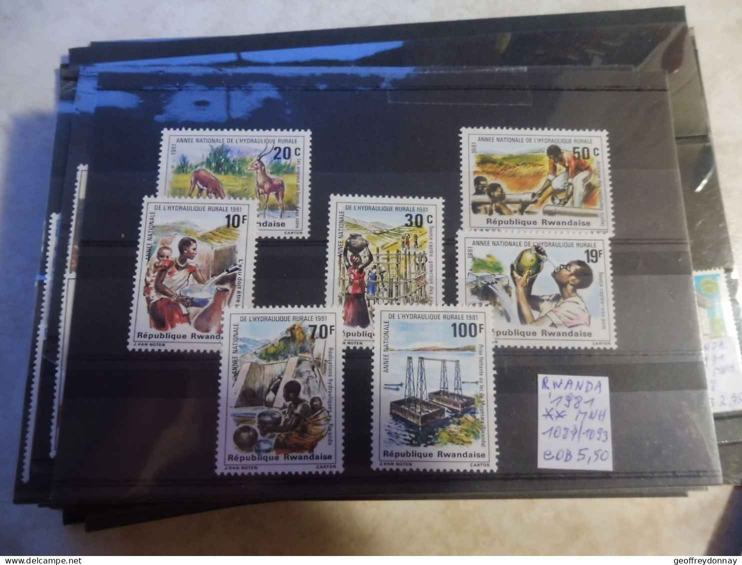 Rwanda 1981 Perfect  Mnh Neuf ** 1087/1093 - Nuevos