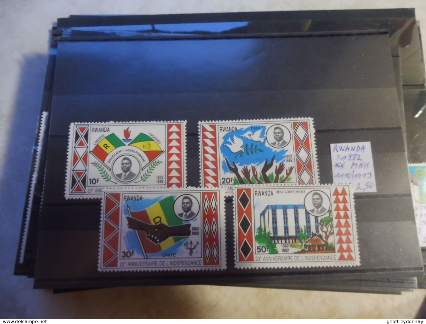 Rwanda 1982 Perfect  Mnh Neuf ** 1110/1113 - Ongebruikt