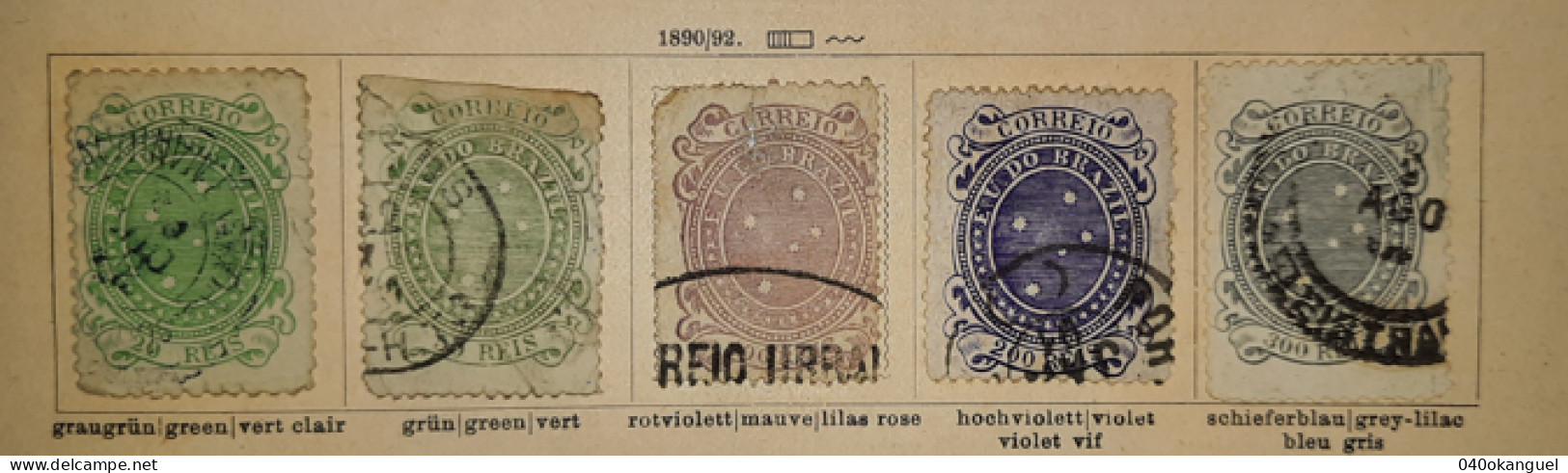 Brasilien - 5 Marken Von 1890 Gem. Scan - Oblitérés