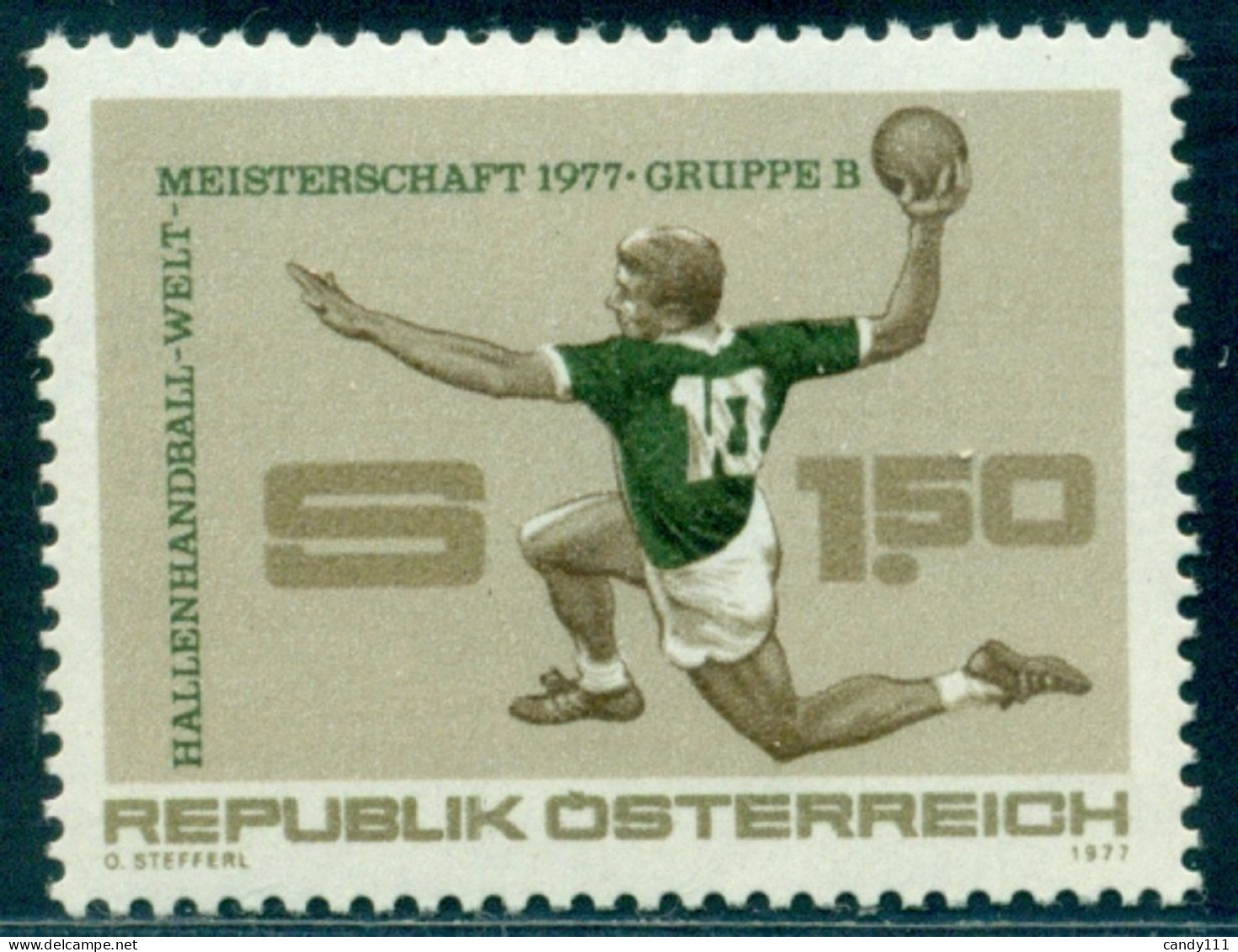 1977 Indoor Handball World Cup,Jump Shot, Austria, Mi.1542 , MNH - Pallamano