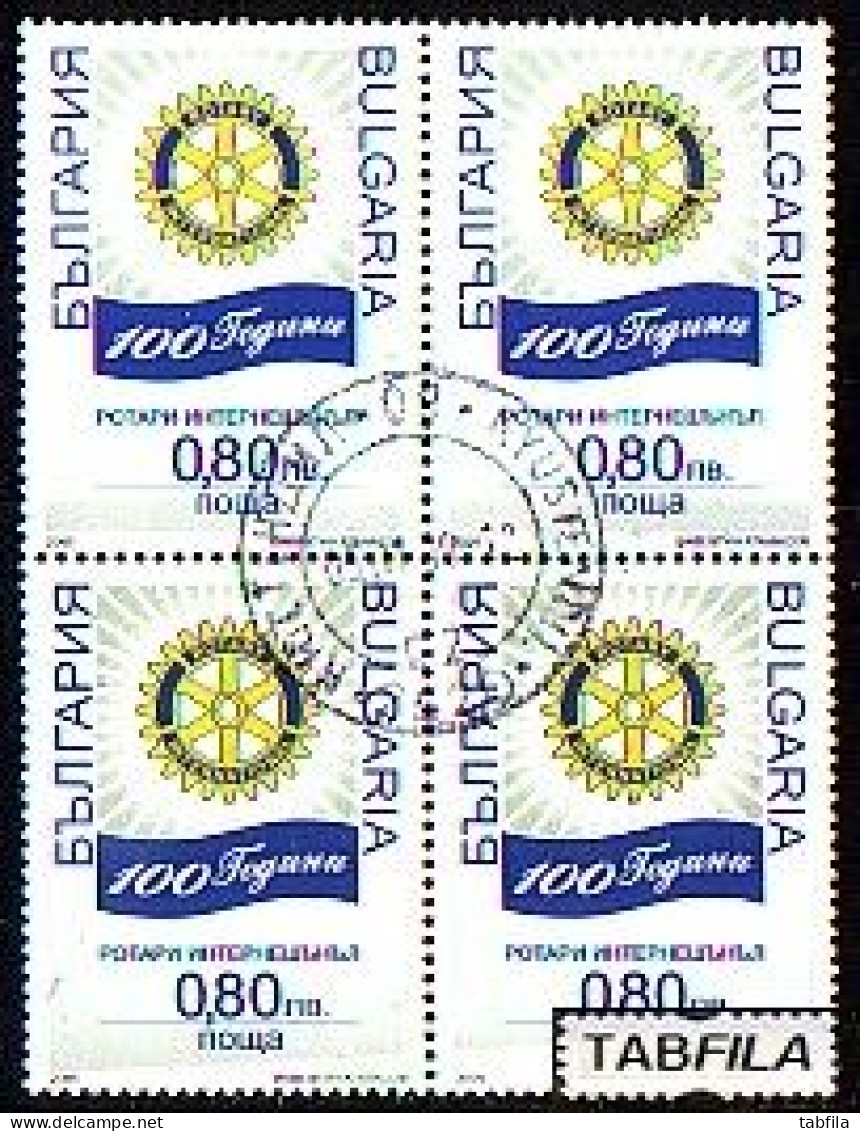 BULGARIA - 2005 - 100 Years Of Rotary International - 1v Used Bl De 4 - Usados