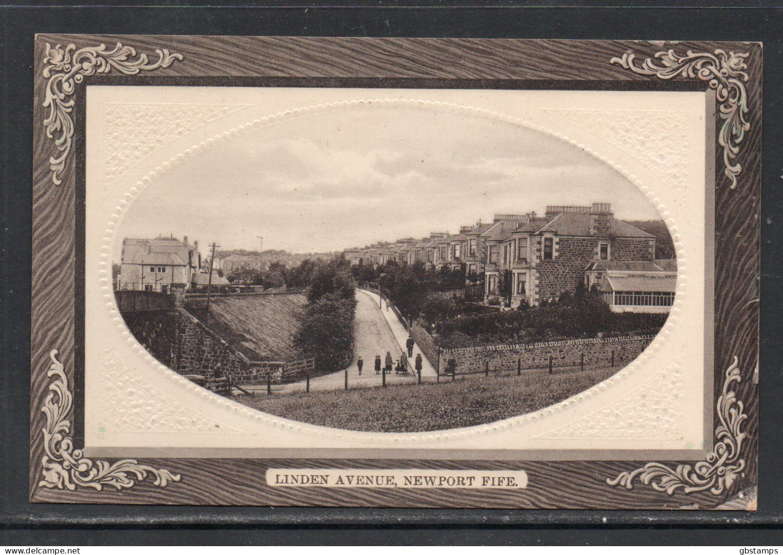 Linden Avenue Newport Fife Circa 1900s Unposted RP Car As Scanned - Fife