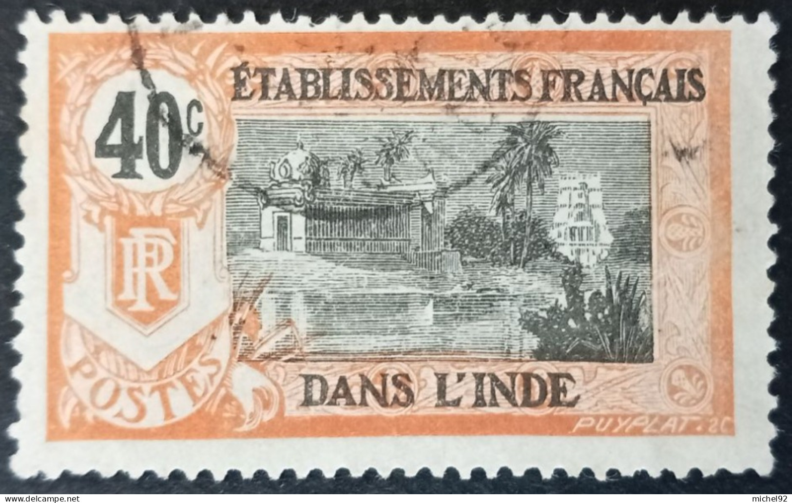 Inde 1914 - YT N°36 - Oblitéré - Used Stamps