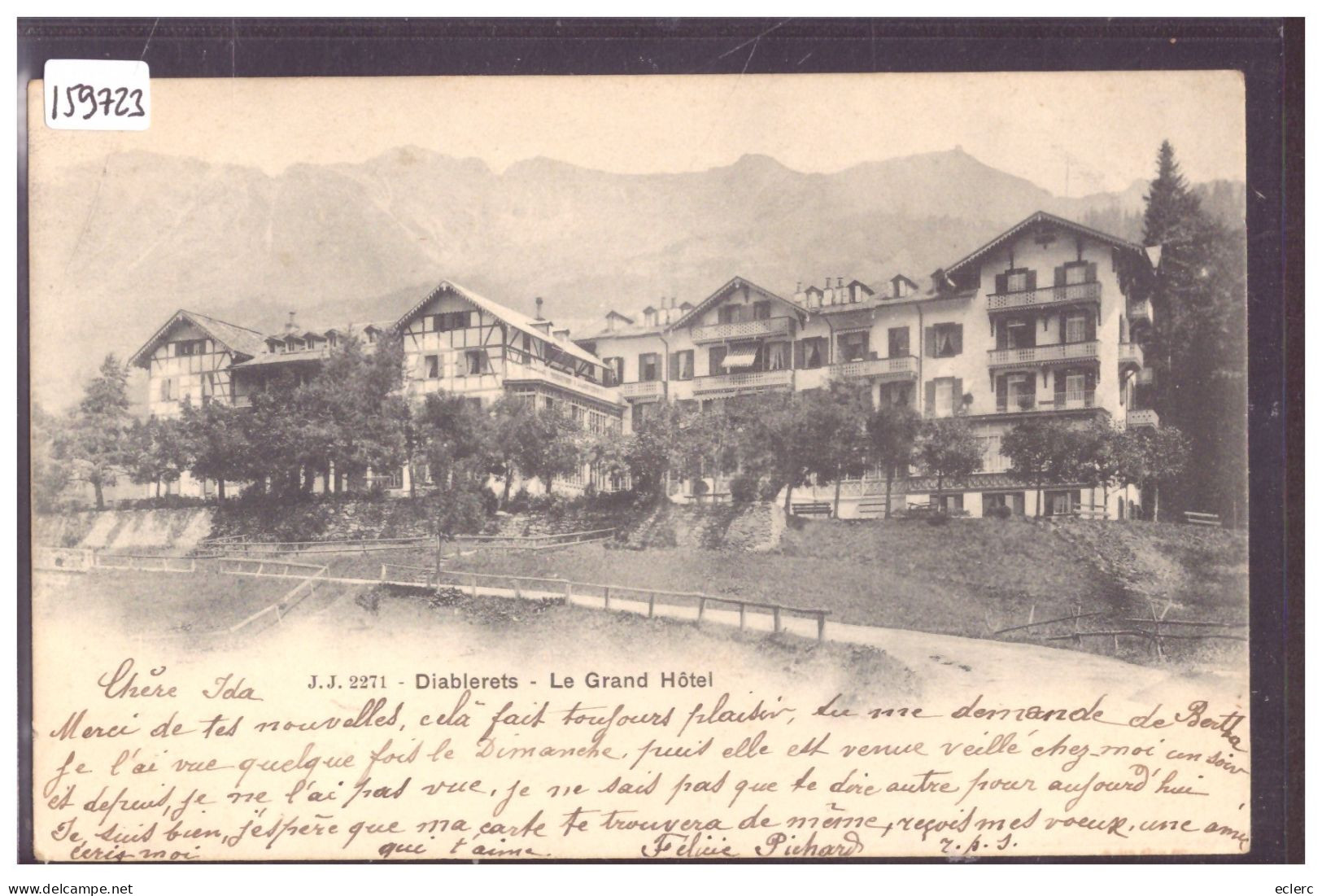 DISTRICT D'AIGLE - LES DIABLERETS - LE GRAND HOTEL - TB - Aigle