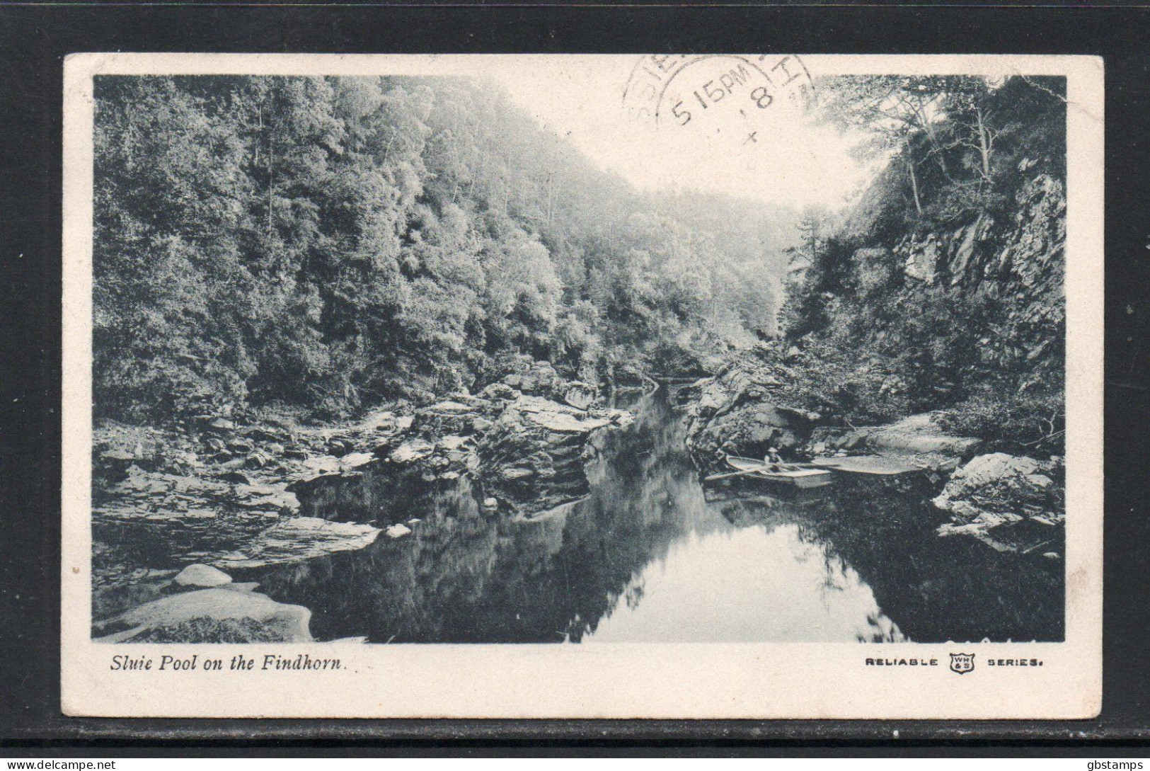 Sluie Pool On The Findhorn Forres Moray 1904 Posted Card Aberdeen Postmark - Moray