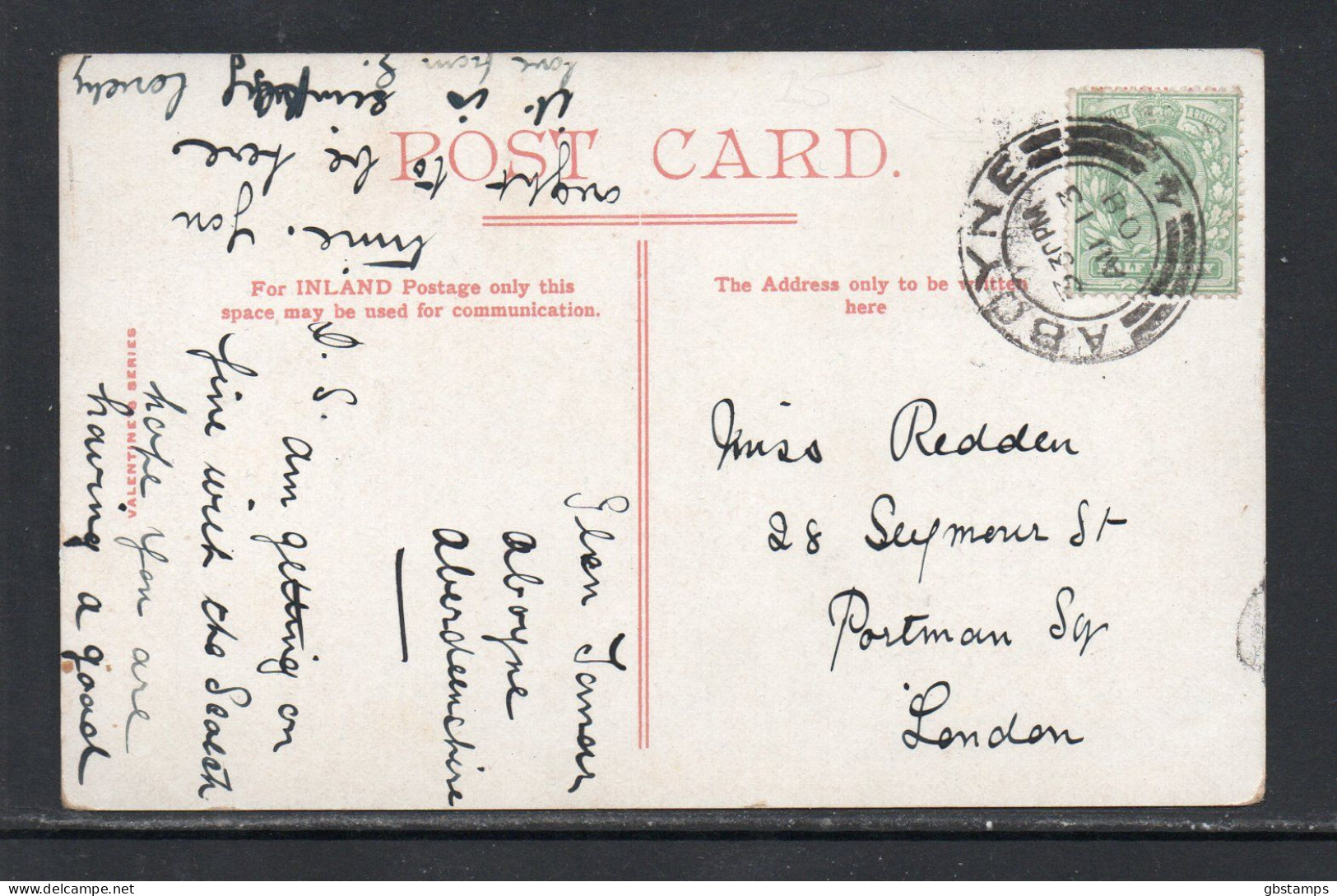 Binn Of Corriemulzie Braemar 1908 Posted Card Nice Aboyne Postmark See Scans - Aberdeenshire