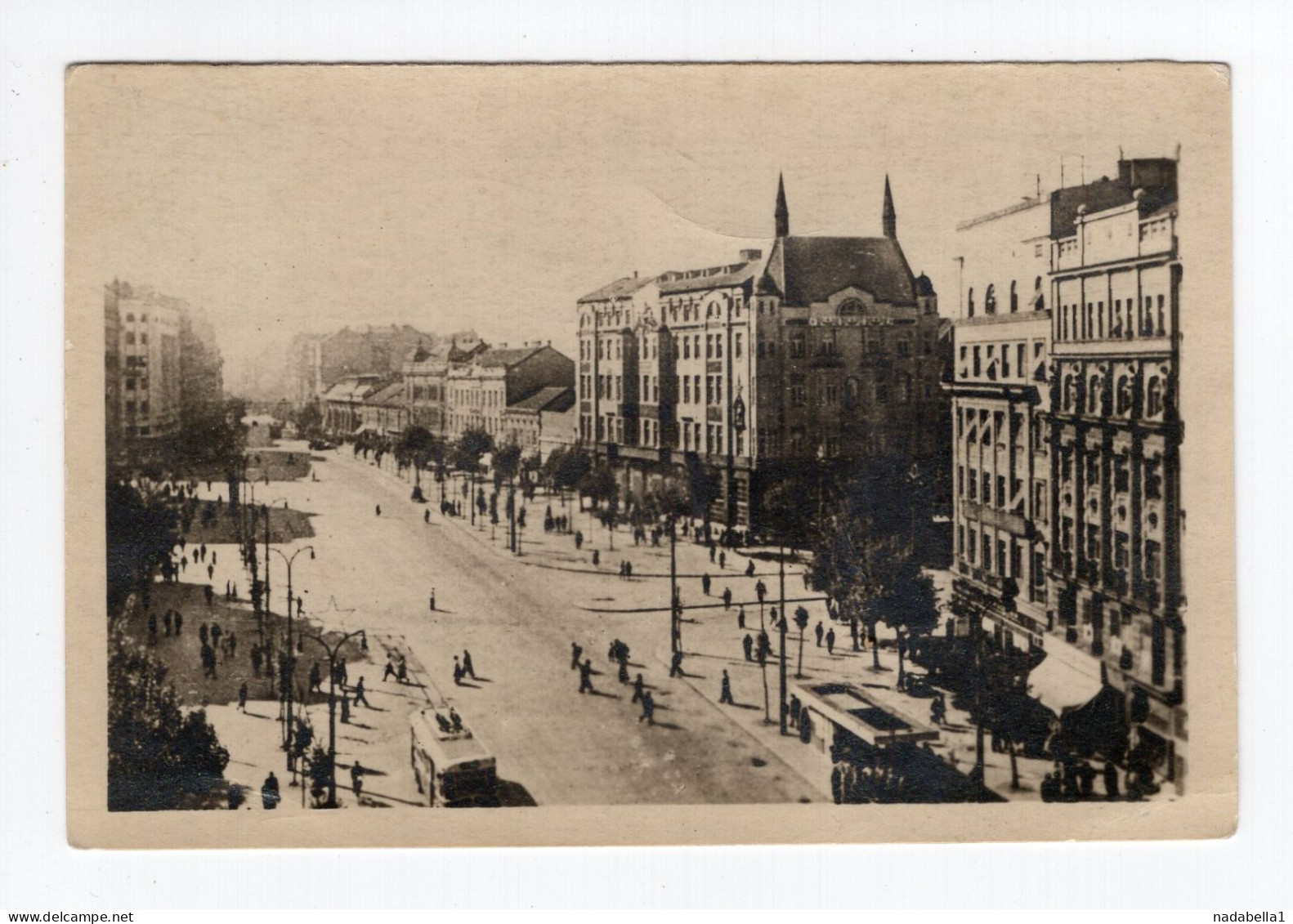 1953. YUGOSLAVIA,SERBIA,BELGRADE,HOTEL MOSCOW,POSTCARD,USED - Yougoslavie