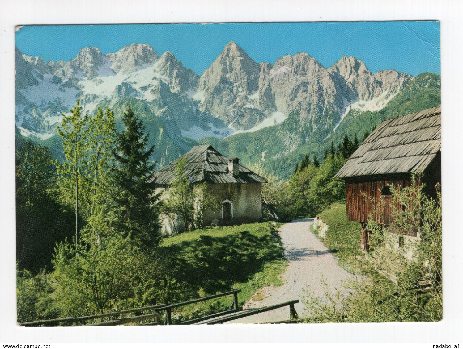 1985. YUGOSLAVIA,SLOVENIA,GORENJA VAS POSTMARK,MARTULJEK,POSTCARD,USED - Yougoslavie