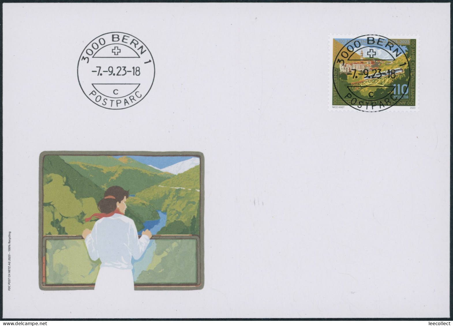 Suisse - 2023 - Centovalli Bahn - Ersttagsbrief FDC ET - Ersttag Voll Stempel - Storia Postale