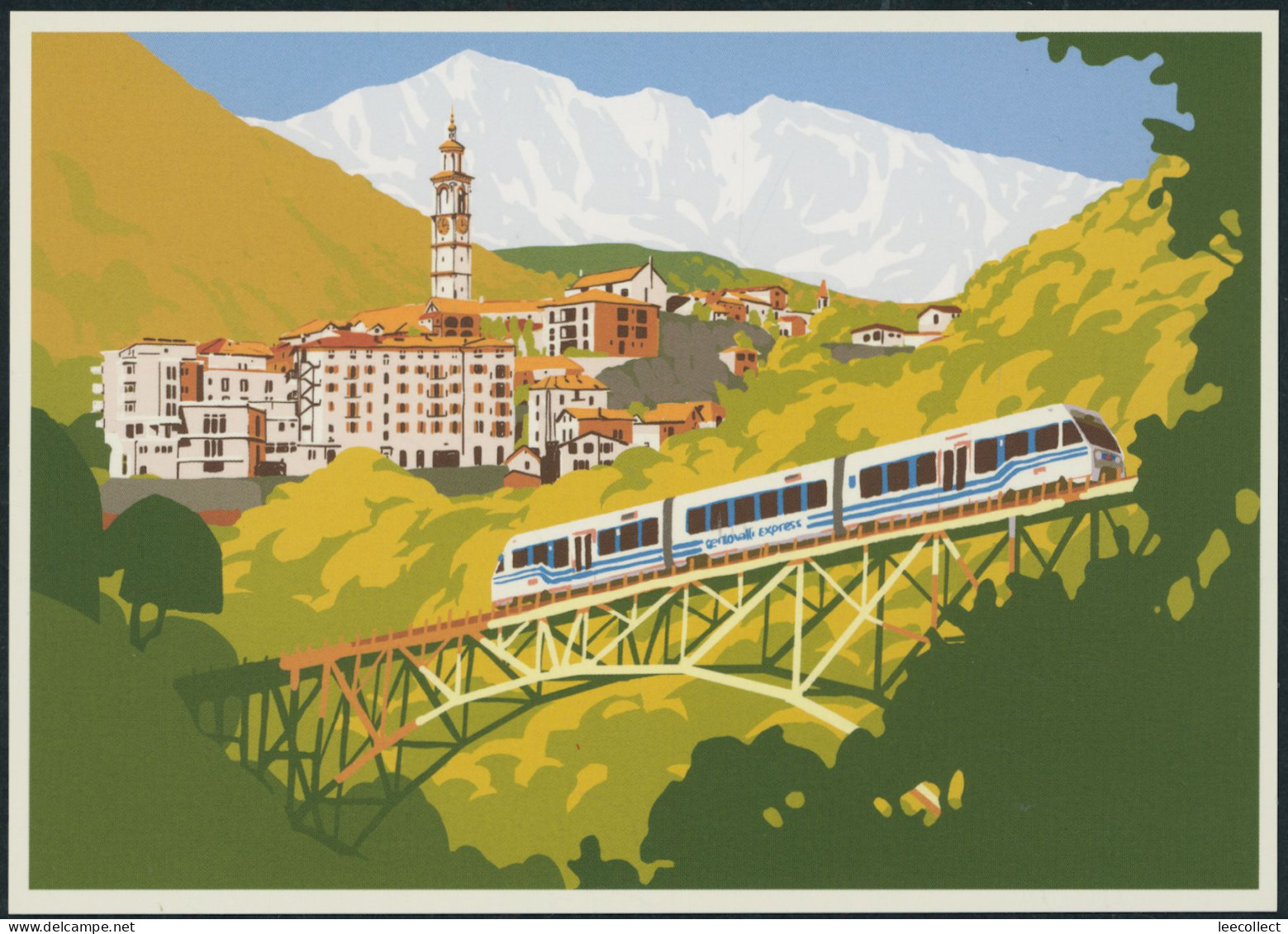 Suisse - 2023 - Centovalli Bahn - Bildpostkarte - FDC ET - Ersttag Voll Stempel - Cartas & Documentos
