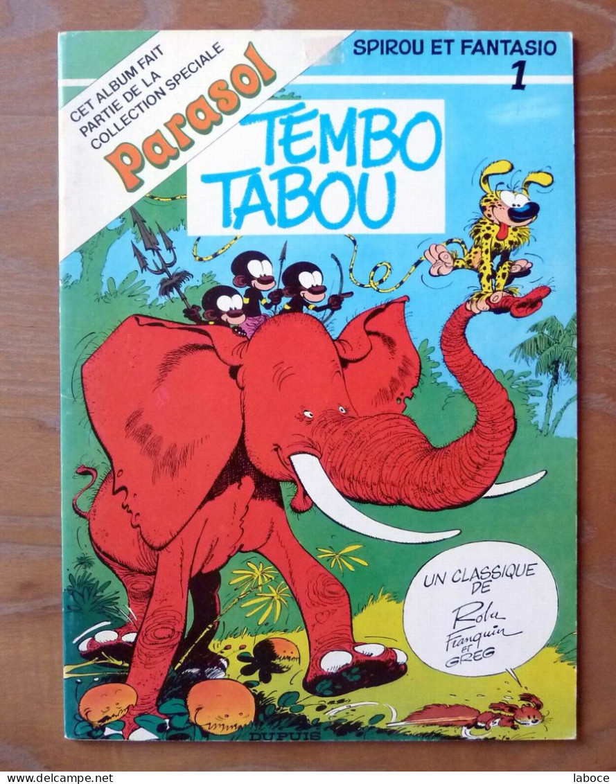 SPIROU & FANTASIO - Tembo Tabou Pub Parasol - Spirou Et Fantasio