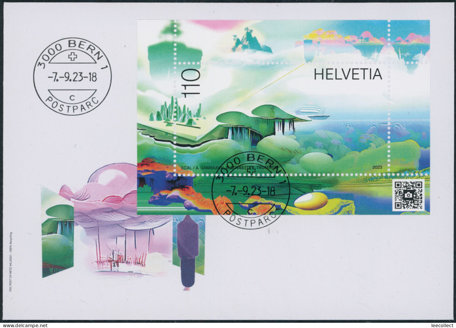 Suisse - 2023 - Metascape - Block - Ersttagsbrief FDC ET - Briefe U. Dokumente