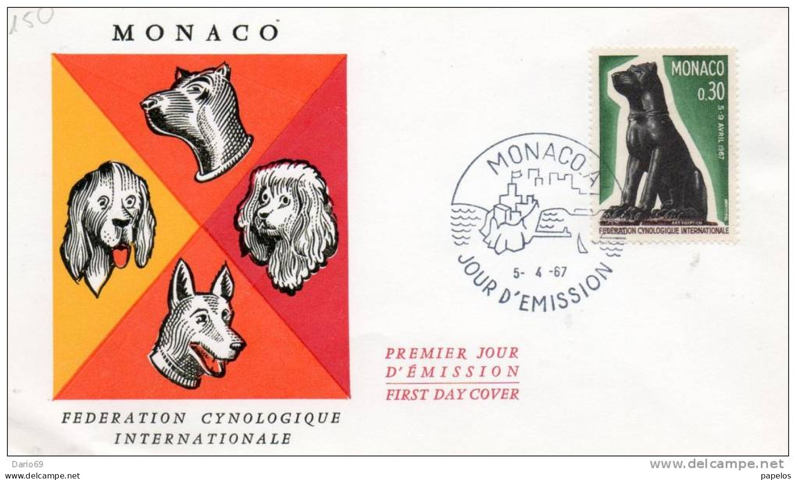 1967  LETTERA ILLUSTRATA E AFFR. CON IL N° 722 - Postmarks