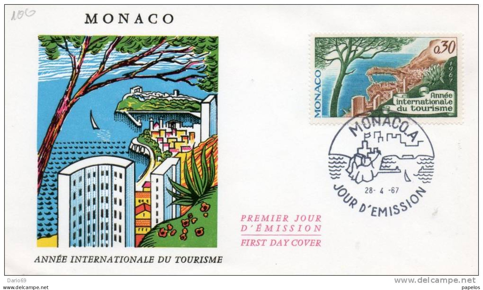 1967  LETTERA ILLUSTRATA E AFFR. CON IL N° 723 - Postmarks