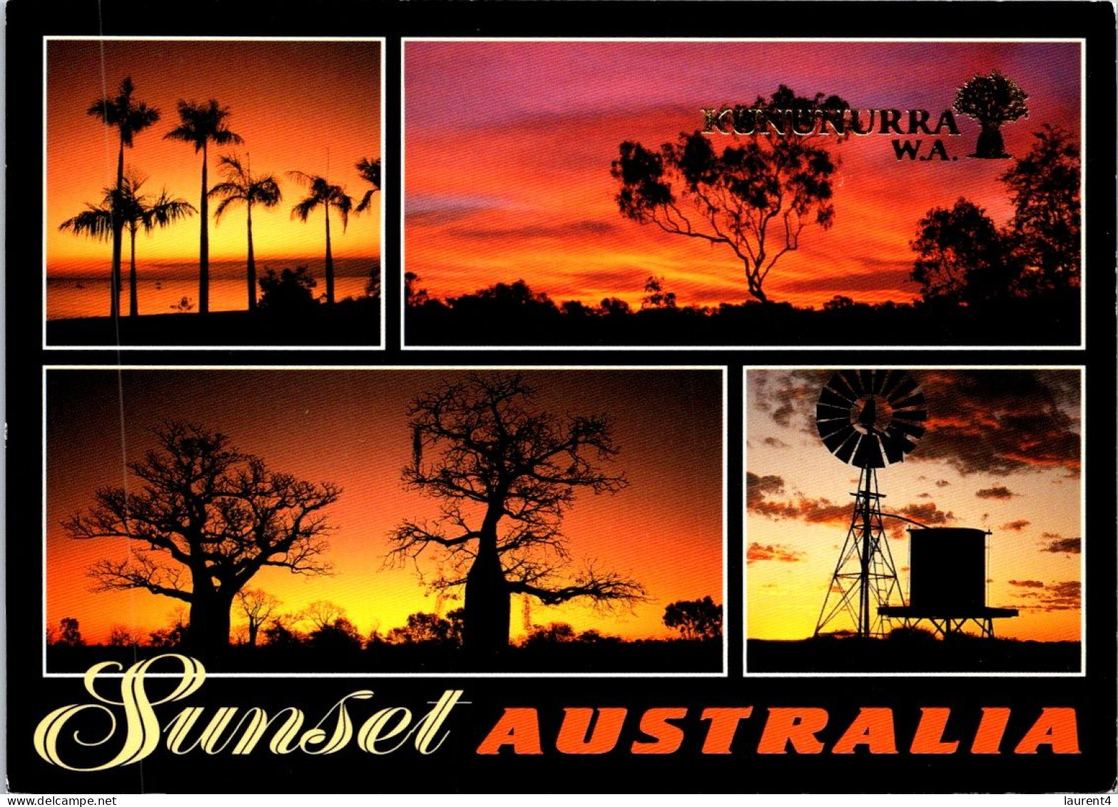9-11-2023 (1 V 41) Australia (posted With Map Stamps) - WA - Kununurra Sunset - Sonstige & Ohne Zuordnung