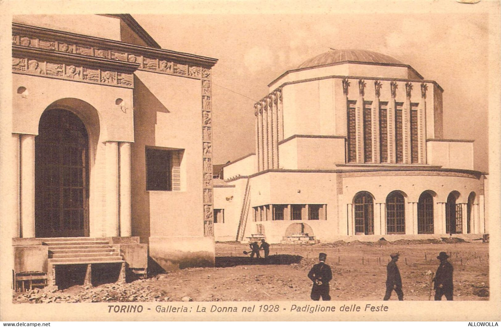 24197 "TORINO-GALLERIA-LA DONNA NEL 1928-PADIGLIONE DELLE FESTE-ESPOSIZIONE TORINO1928"ANIMATA-VERA FOTO-CART. NON SPED. - Mostre, Esposizioni